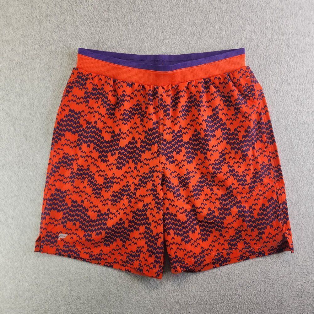 Fabletics Shorts Mens S Red Purple Fundamental II Boxer Lined 7" Training Gym - Picture 2 of 16